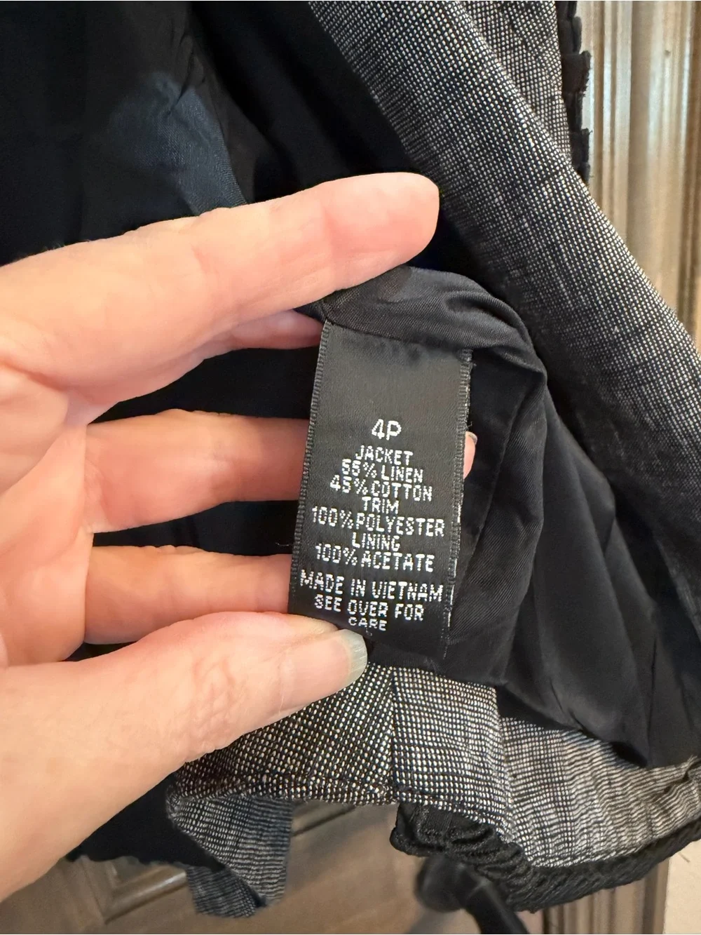 I.N. Studio Gray Notched Lapel Women's Blazer - Picture 7 of 10